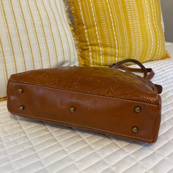 Patricia Nash Tooled Collection Leather Poppy Tote Dust Bag Florence NWT - Picture 5 of 13